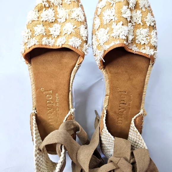 Maypol Tan Espadrilles Sandals Size 36 - Picture 7 of 7